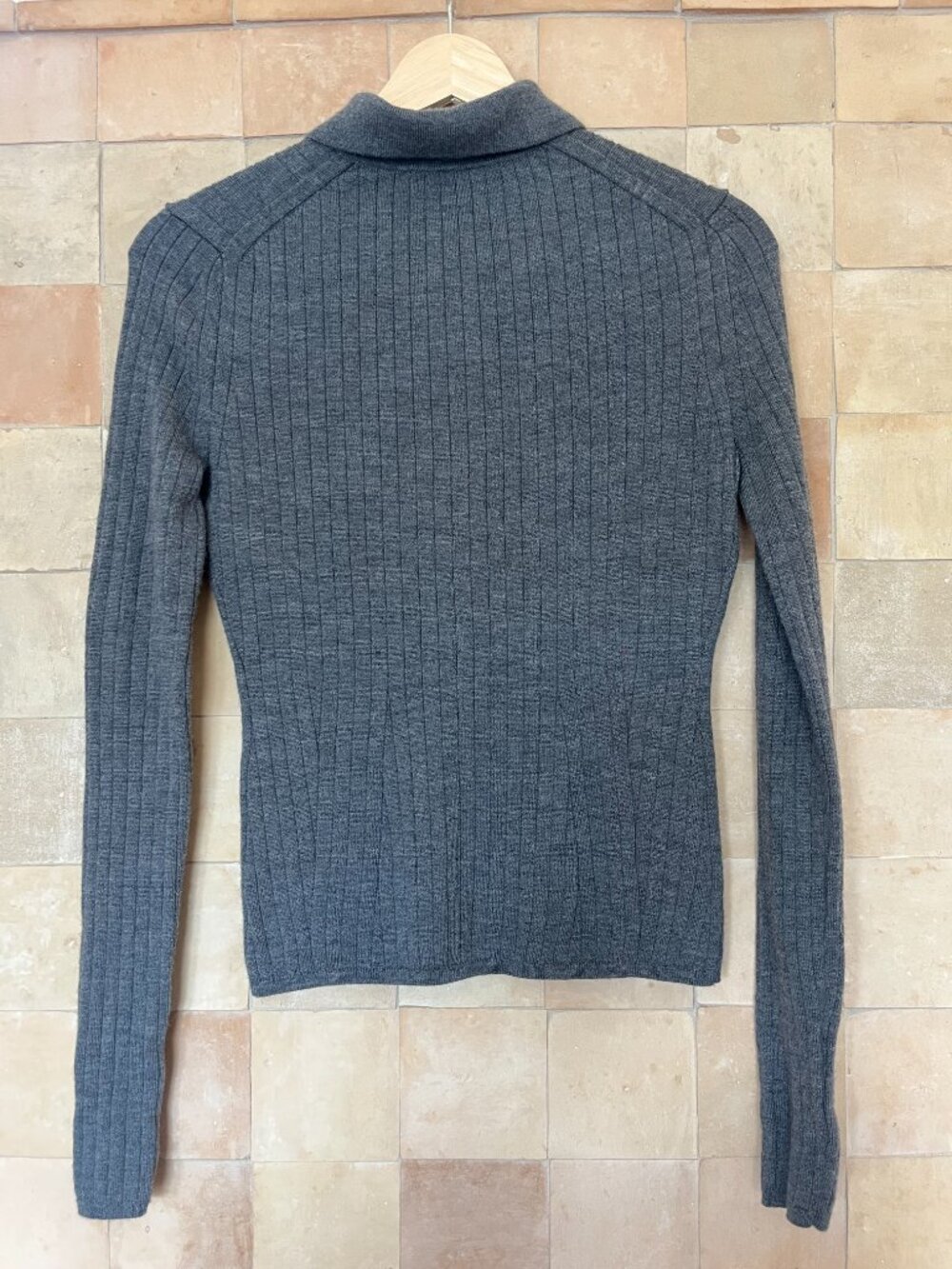 BR Ribbed Merino Sweater Polo - Picture 6 of 8